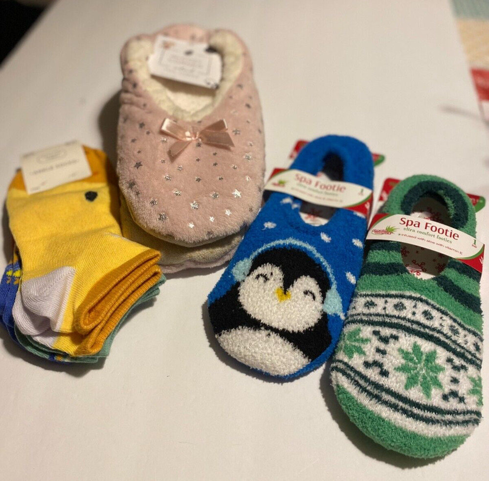 Women's Socks and Slippers Size 9 See Photos